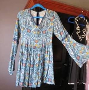 Blue Gypsy long Sleeved Dress